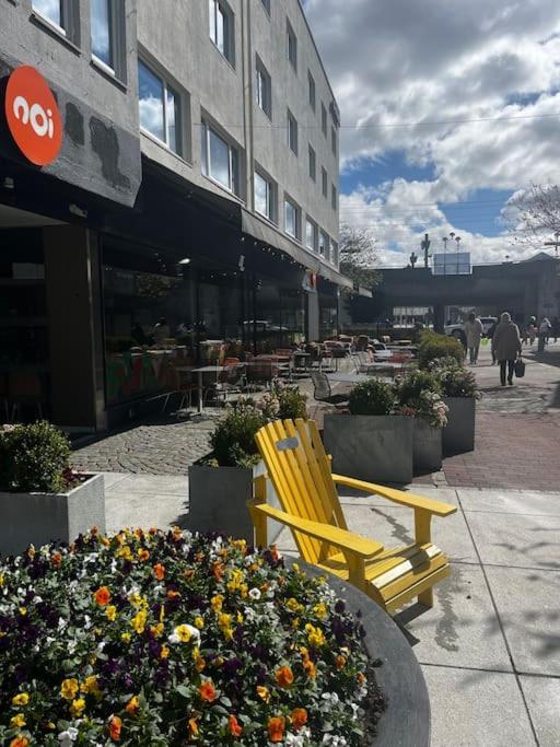 Sentral Og Lys Med Stor Uteplass Og Gratis Parkering *